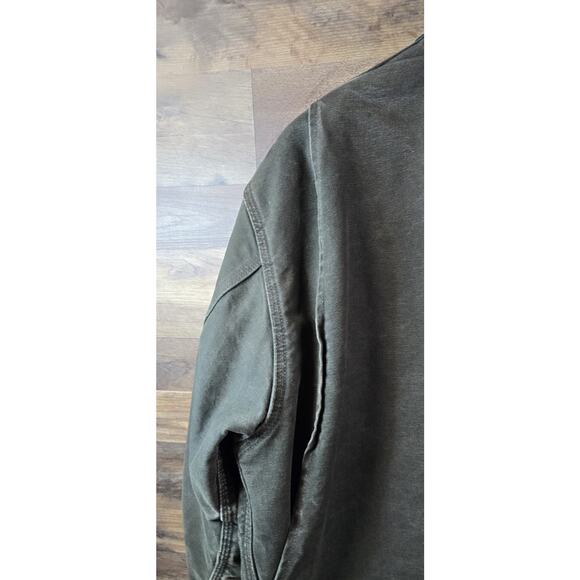 Vintage Carhartt C58 MOS Blanket-Lined Duck Chore Jacket Size XL Green - Picture 12 of 16